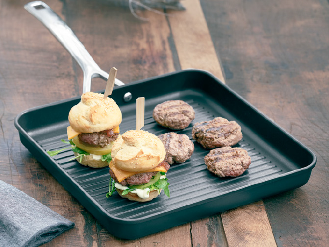 Mini-burger avec chutney d’oignons